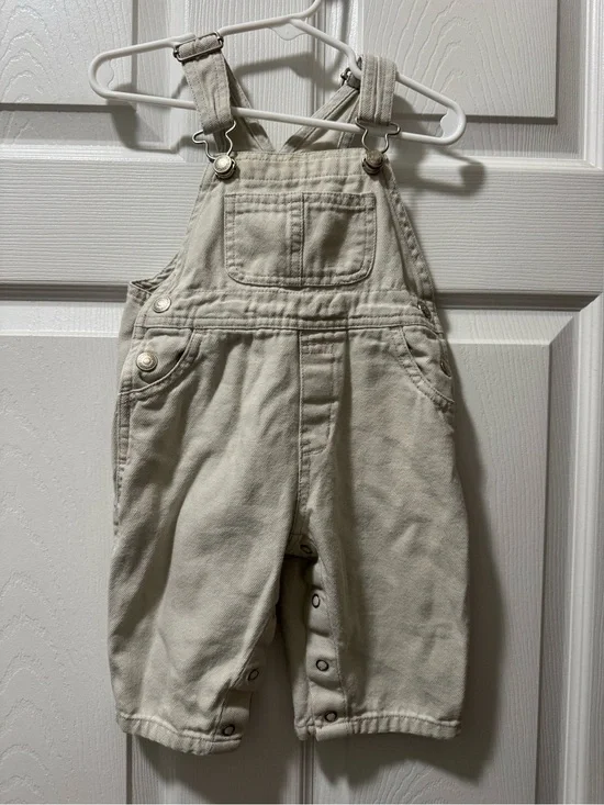 GAP Cream Toddler Overalls
