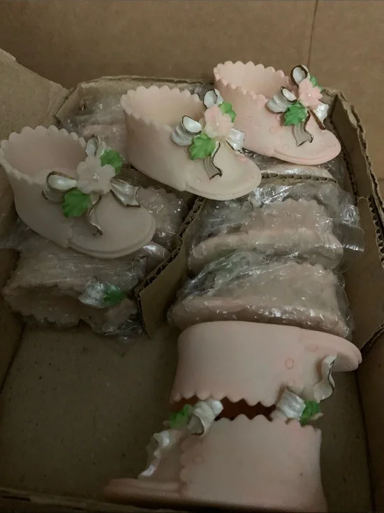 24 Pink Baby Shoe Favor Baby Shower