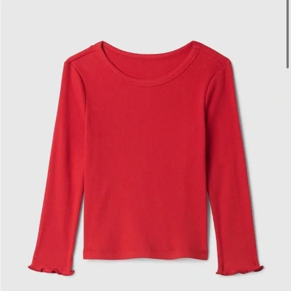 GAP Kids Red Long Sleeve Top