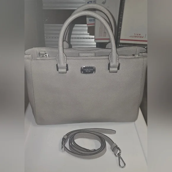 Michael Kors Gray Satchel Bag