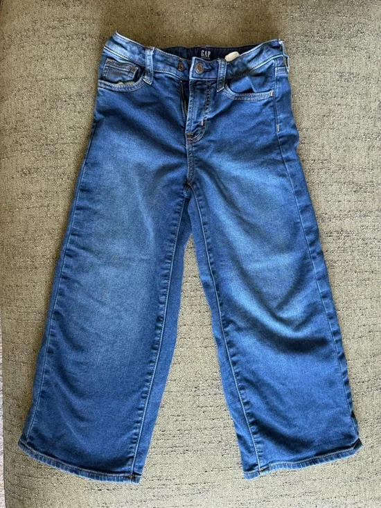 GAP Kids Wide-Leg Blue Denim Jeans