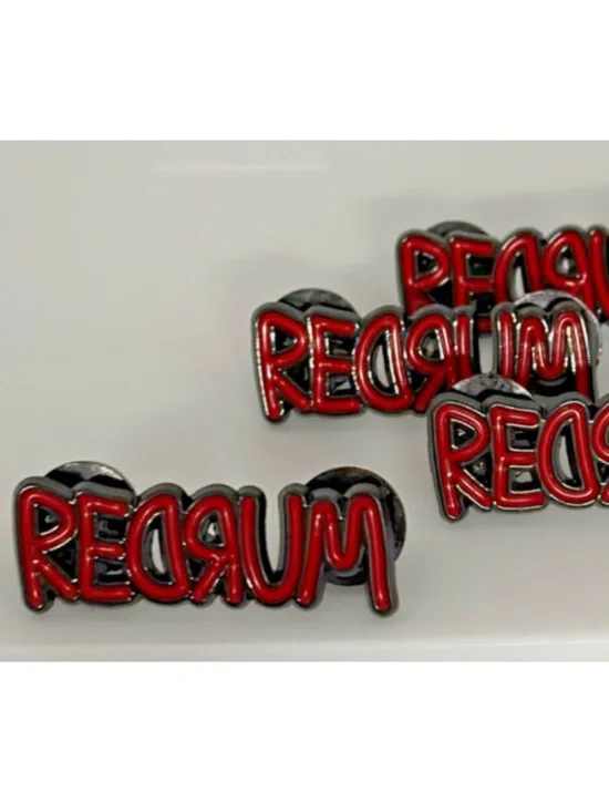 SET OF 4 BOOK CLUB FAVORS Stephen King's The Shining - REDRUM Enamel Pin