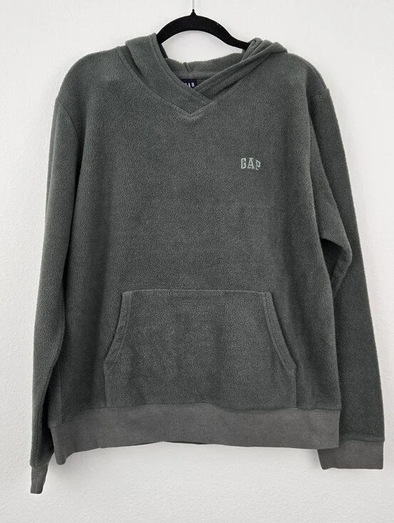 Green Gap Fleece Pullover Hoodie
