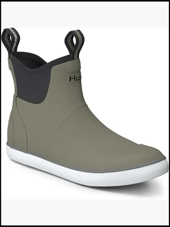 Men's High-Performance Fishing & Deck Boots Waterproof Pull-On Neoprene Rubber