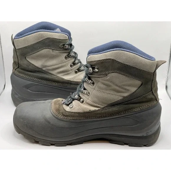 Sorel Cold Mountain Men's Hiking Winter Boots Size 14 Thinsulate Beige‎ Suede
