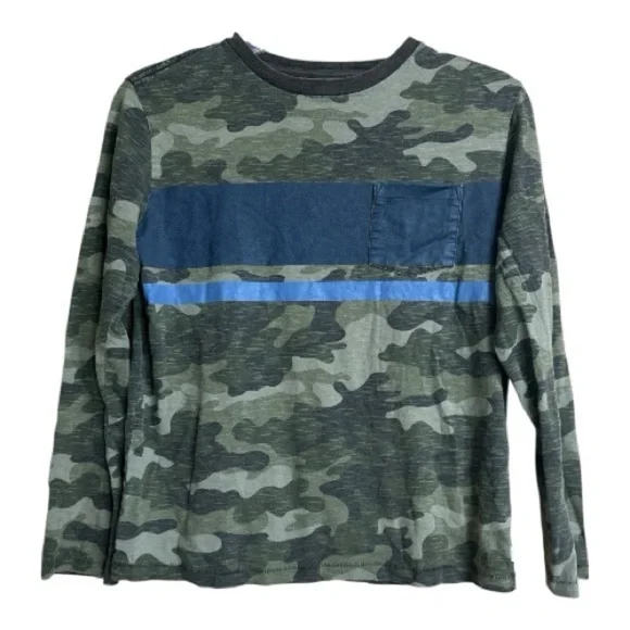 Gap Kids Camo Long Sleeve Shirt, XL (12)