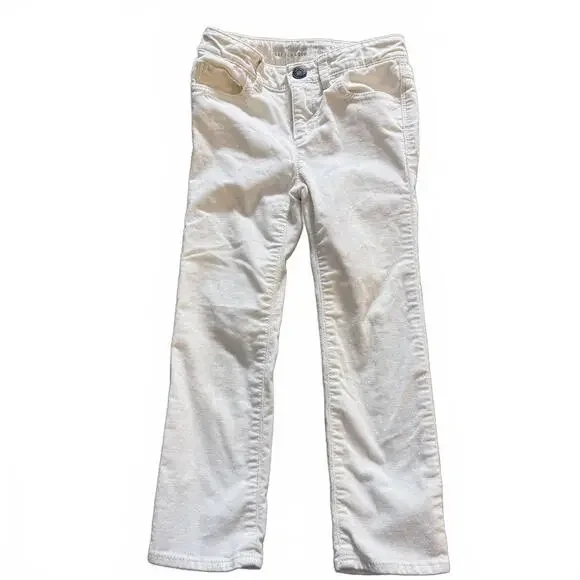 Baby Gap Gap for Good Girls SZ 4 Sparkly White‎ Corduroy Jeans. Cotton/Spandex.