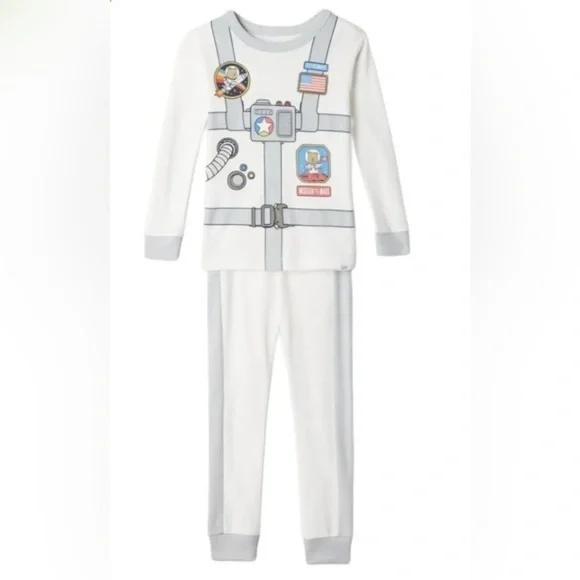 Gap White Astronaut Pajama Set