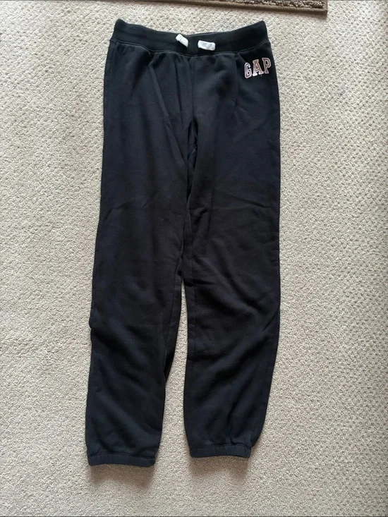 GAP Kids Black Jogger Sweatpants with Logo