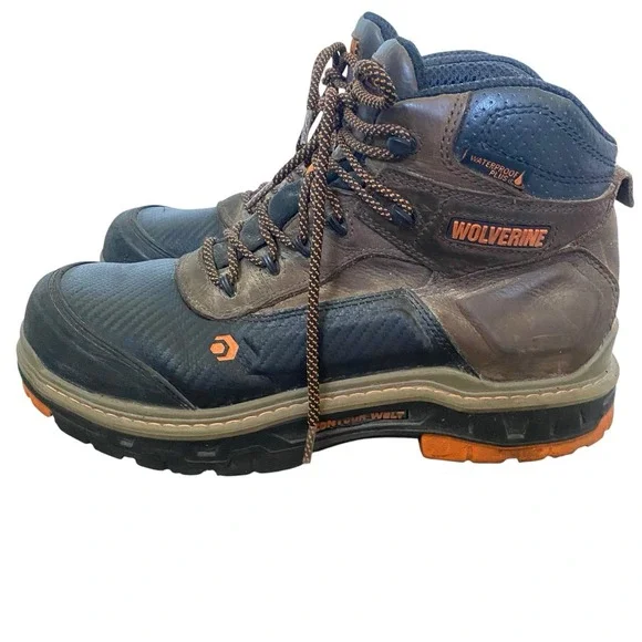 Wolverine Work Boots Men Size 11 Extra Wide EU 44 Mid Composite Toe Waterproof