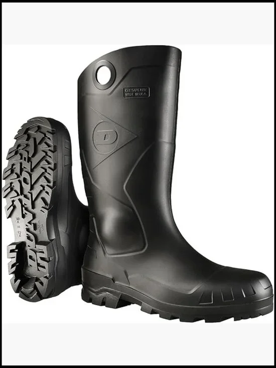 Lightweight Waterproof PVC Rubber Boots Wide Calf Slip Resistant Work