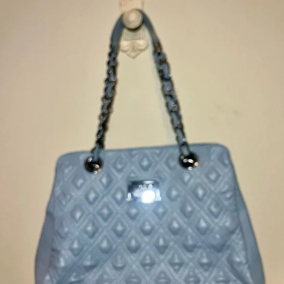 Nicole by Nicole Miller Quilted Blue Shoulder Bag