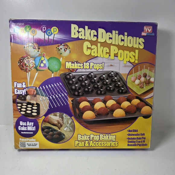 As Seen On TV Bake Delicious Cake Pops Set - Black and Yellow