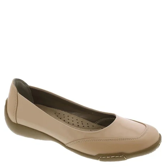 NEW ARRAY Women's Cascade Two-Tone Comfort Flat with Rubber Sole 10