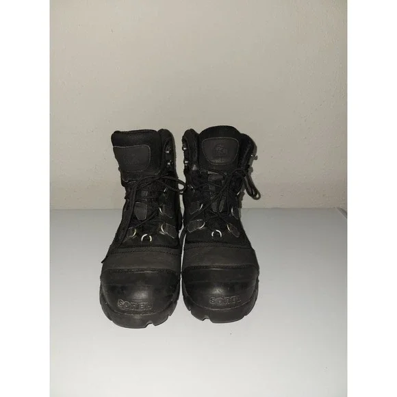 Sorel Thinsulate Timberwolf Black Winter Boots size 15 NM1487-010