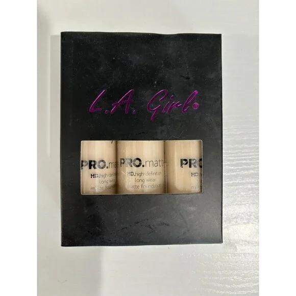 3 Pack L.A. GIRL PRO MATTE FOUNDATION 