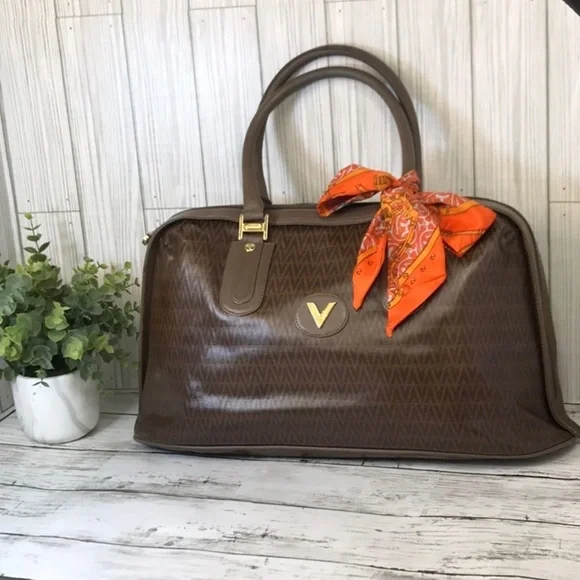Mario Valentino Brown Satchel Bag