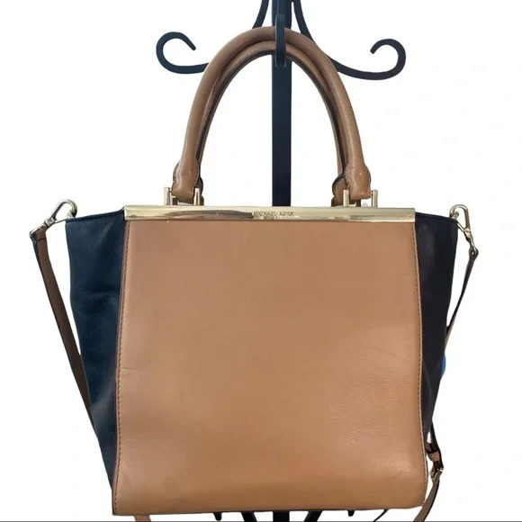 Michael Kors Lana Colorblock Leather Medium Bag