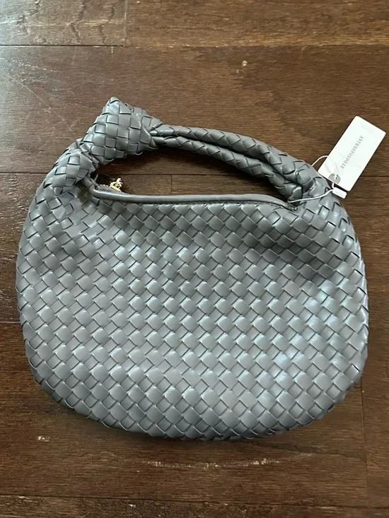Anthropologie Melie Bianco Mini Brigitte Satchel Gray-NWT