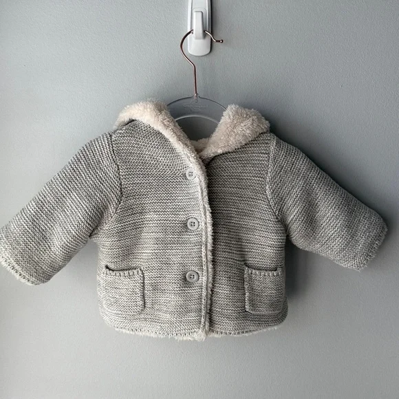 Baby Gap Knit Fleece Lined Baby‎ Coat