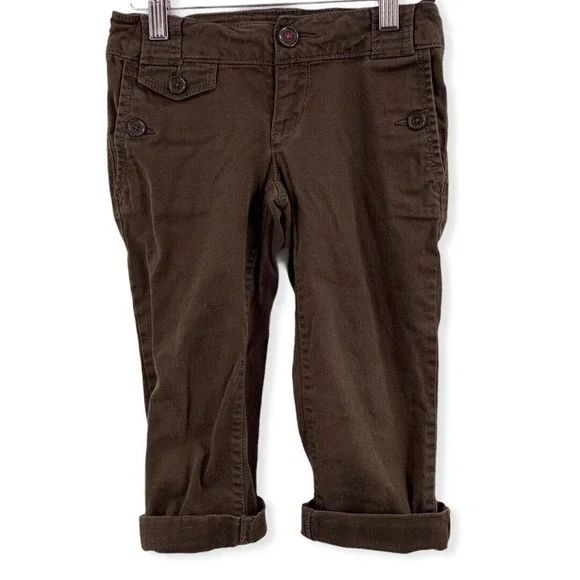 Gap Kids‎ Brown Roll Cuff Ankle Pant Size 7