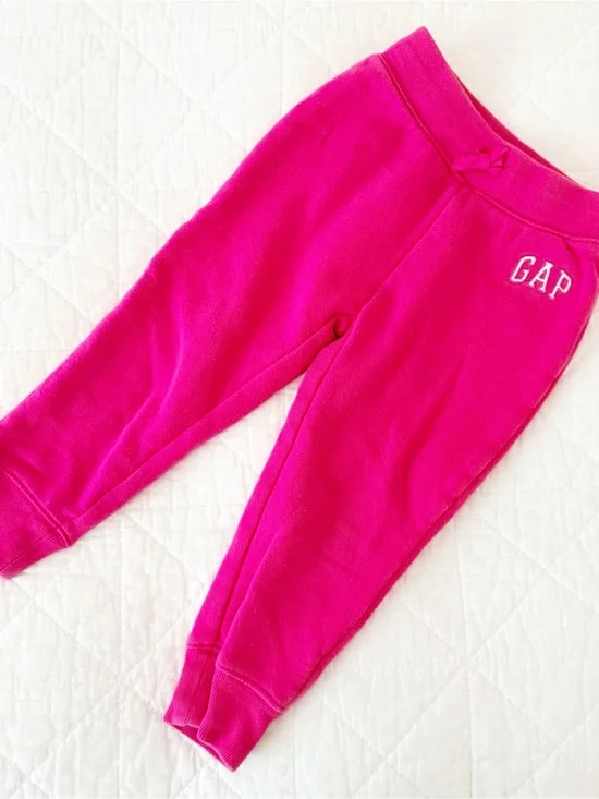 GAP 3T Kids Pink Fleece Sweatpant Joggers