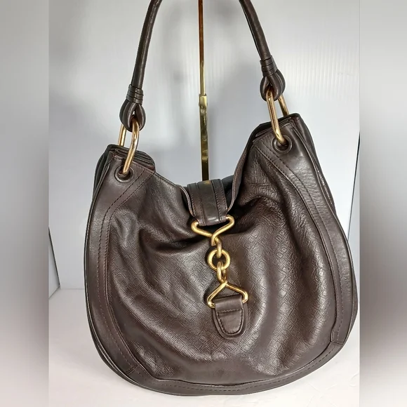 Bally dark brown Dasha hobo handbag