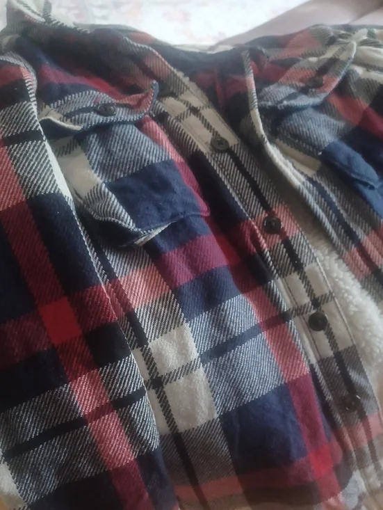 GAP KIDS M HUSKY PLAID SHIRT JACKET