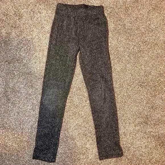 Gap Kids Black Metallic Leggings. Size S 6-7