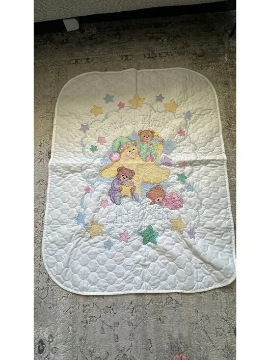 modern cross stitch twinkle ⭐️ blanket