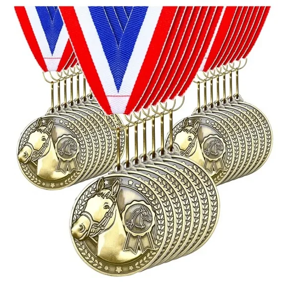 25 bulk horse medals