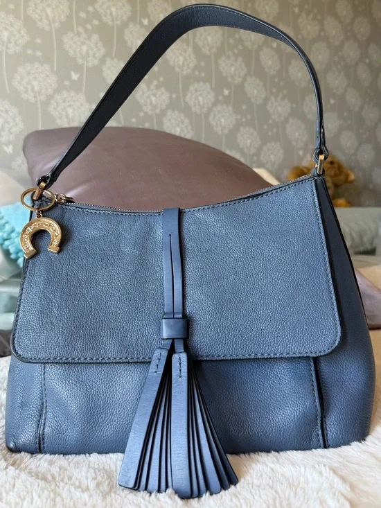 Kate Spade blue pebbled leather purse