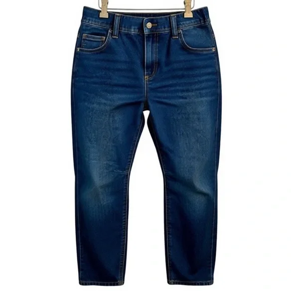 GAP Kids Husky Stretch Slim Dark Blue Straight Jeans Size Large (10-11)