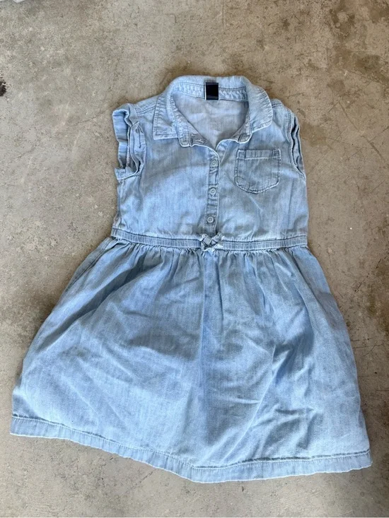 GAP Light Blue Denim Dress for Girls