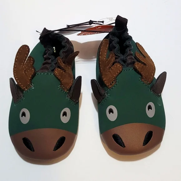 Infant Flexable Moose Moccasins Size 3 (3-6M)