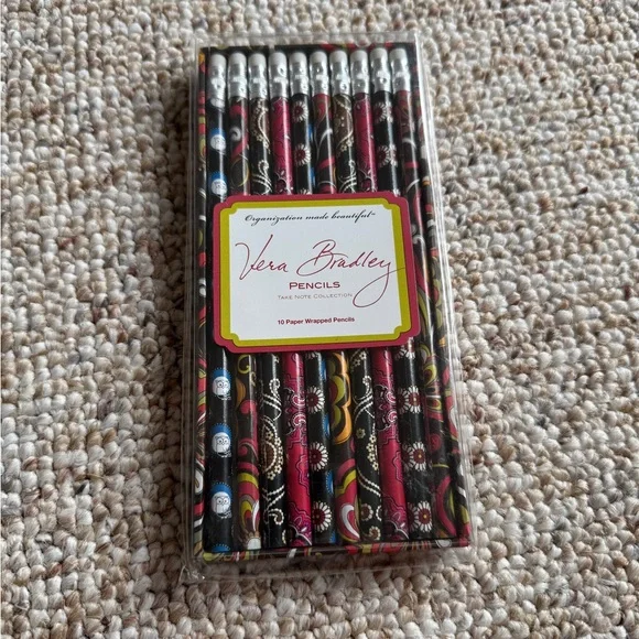 Vera Bradley Multicolor Pencils Set