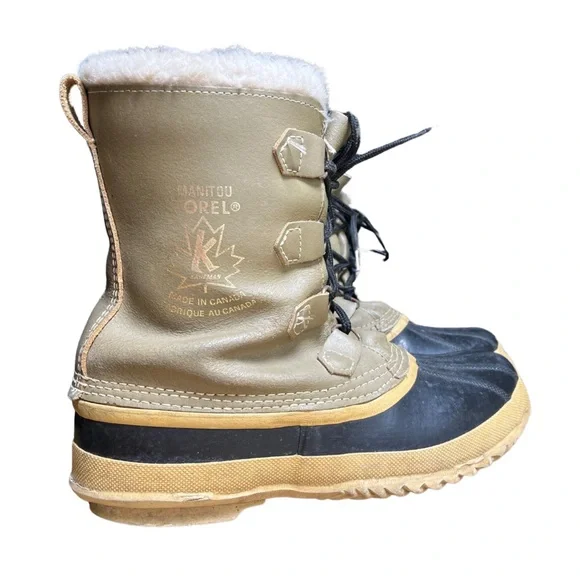 Vintage Sorel Kaufman Caribou Boots Mens 11 Winter Wool Outdoor Hiking 80s 90s