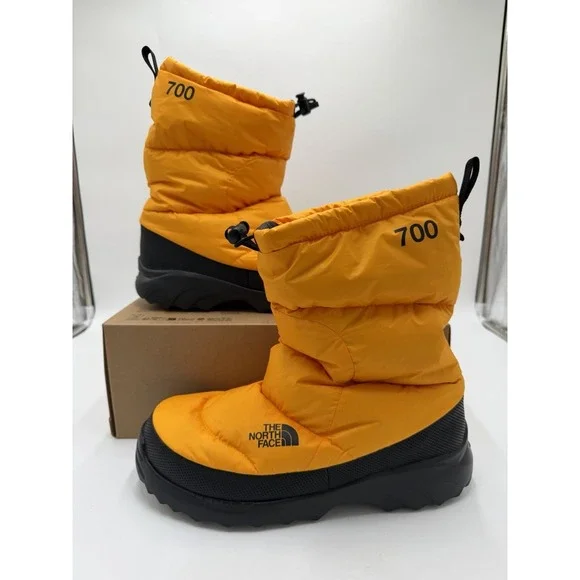The North Face Unisex Nuptse Traction Bootie Summit Gold Men's Size 10 Womens 12
