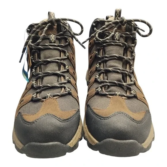 Eddie Bauer Maple Ridge Hiking Boots Men US 9 Multi Leather Weatherproof Lace Up