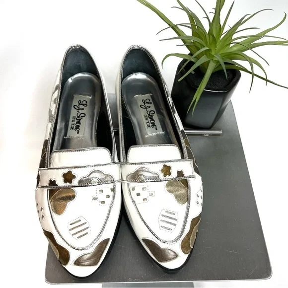 Vintage L J Simone‎ leather flats