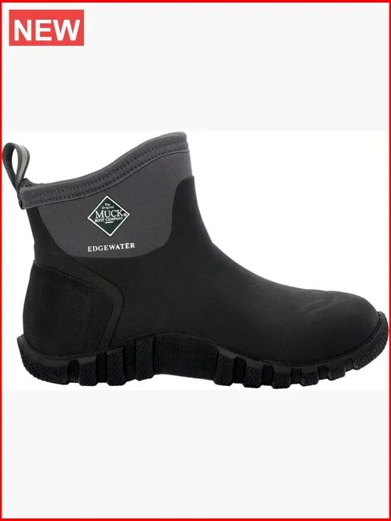 Men's Water Resistant Pull-On Rain Boots with BioDewix Footbed
