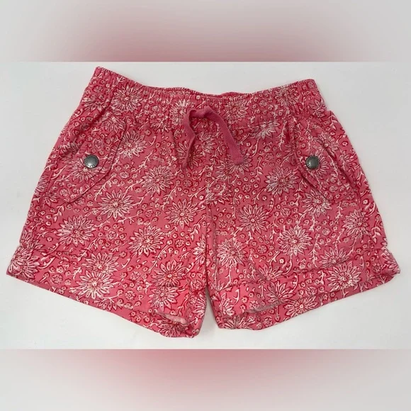 GAP KIDS: Pull-On Cargo Shorts, Pink Flower Print, Size Small