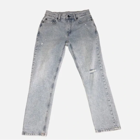 Gap Kids Easy Taper Size 10 Distressed Blue Light Wash Jeans Boys