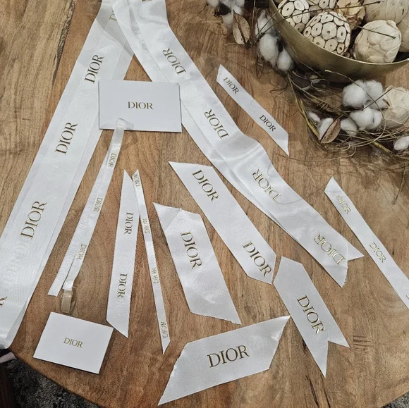 Dior White Ribbon Set
