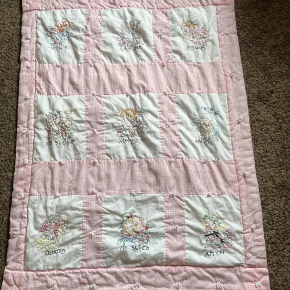 Vintage Quilt Embroidered Squares 39