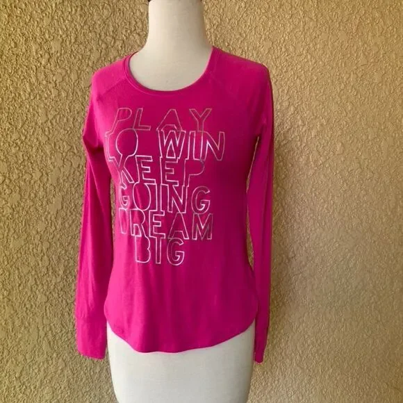 Gap Fit Long Sleeve‎ Pink with Silver L