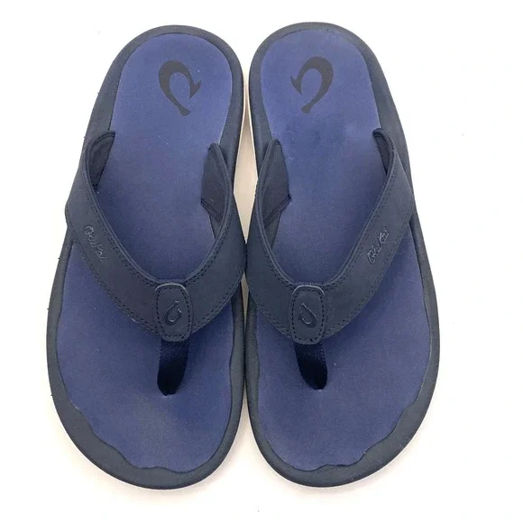 OluKai Ohana Sandals Flip Flops Slides Thong Mens 12 EU 45 Blue