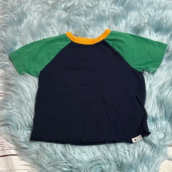 Baby GAP Playtime Favorites Navy Green Short Sleeve Tee sz 4 years