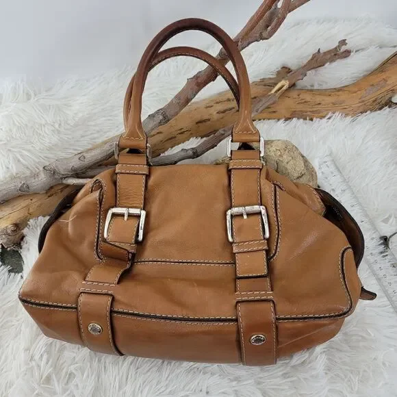 Michael Michael kors tan satchel leather