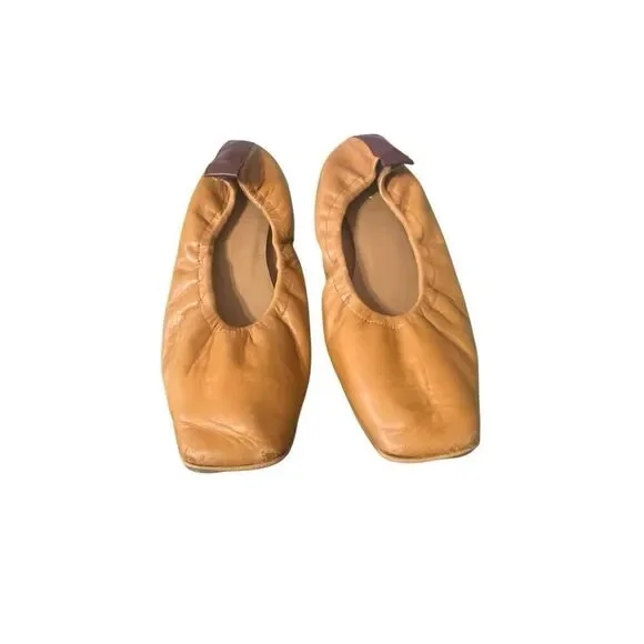 Flattered Nadine cognac leather ballet flats in size 39